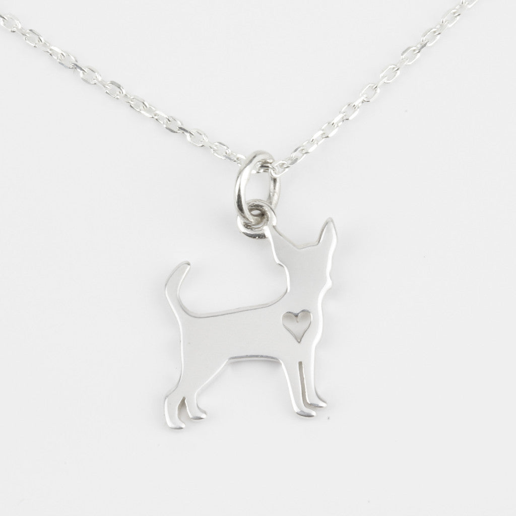 Sterling silver chihuahua clearance charm