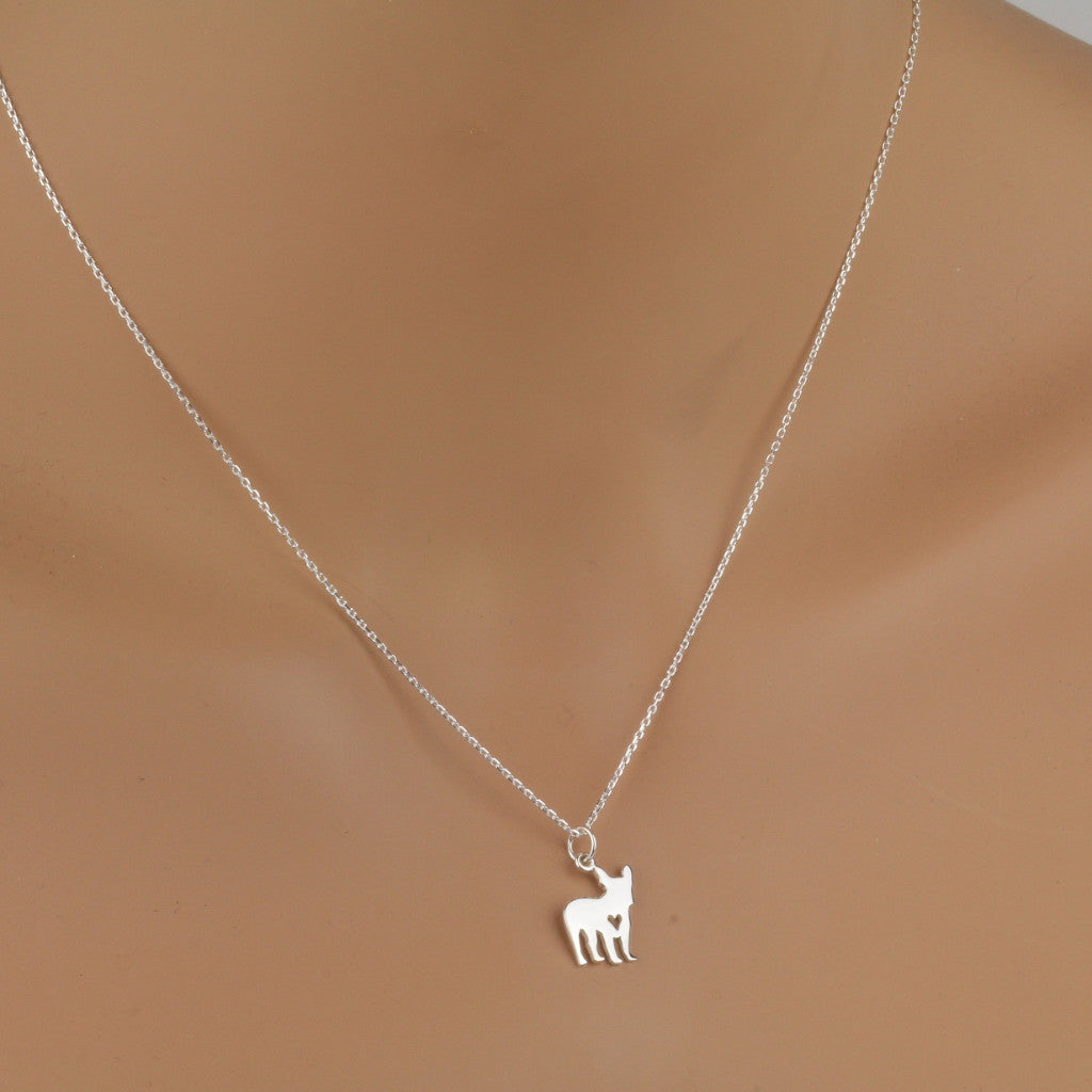 French Bulldog Necklace In Sterling Silver By Songs of Ink and Steel |  notonthehighstreet.com