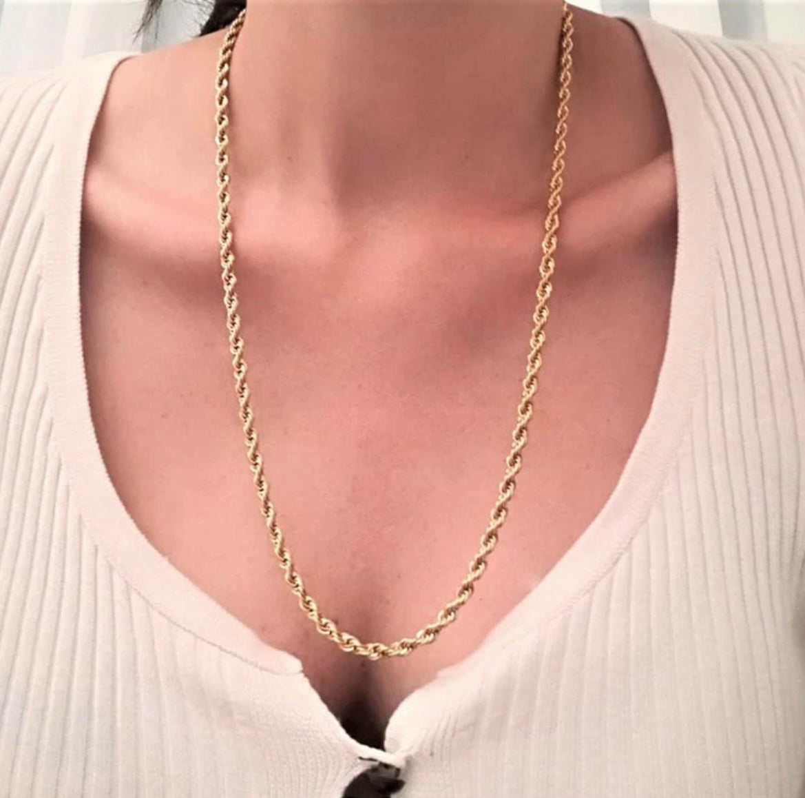 Rope twist sale necklace